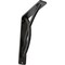 Ekena Millwork Miller Wrought Iron Bracket, (Single center brace), Antiqued Pewter 1 1/2"W x 5 1/2"D x 8"H BKTM01X05X08SMIAPW - alternate 1